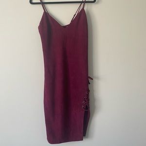 Oh Polly burgundy dress